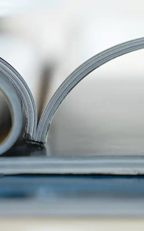 Agency brochure opened