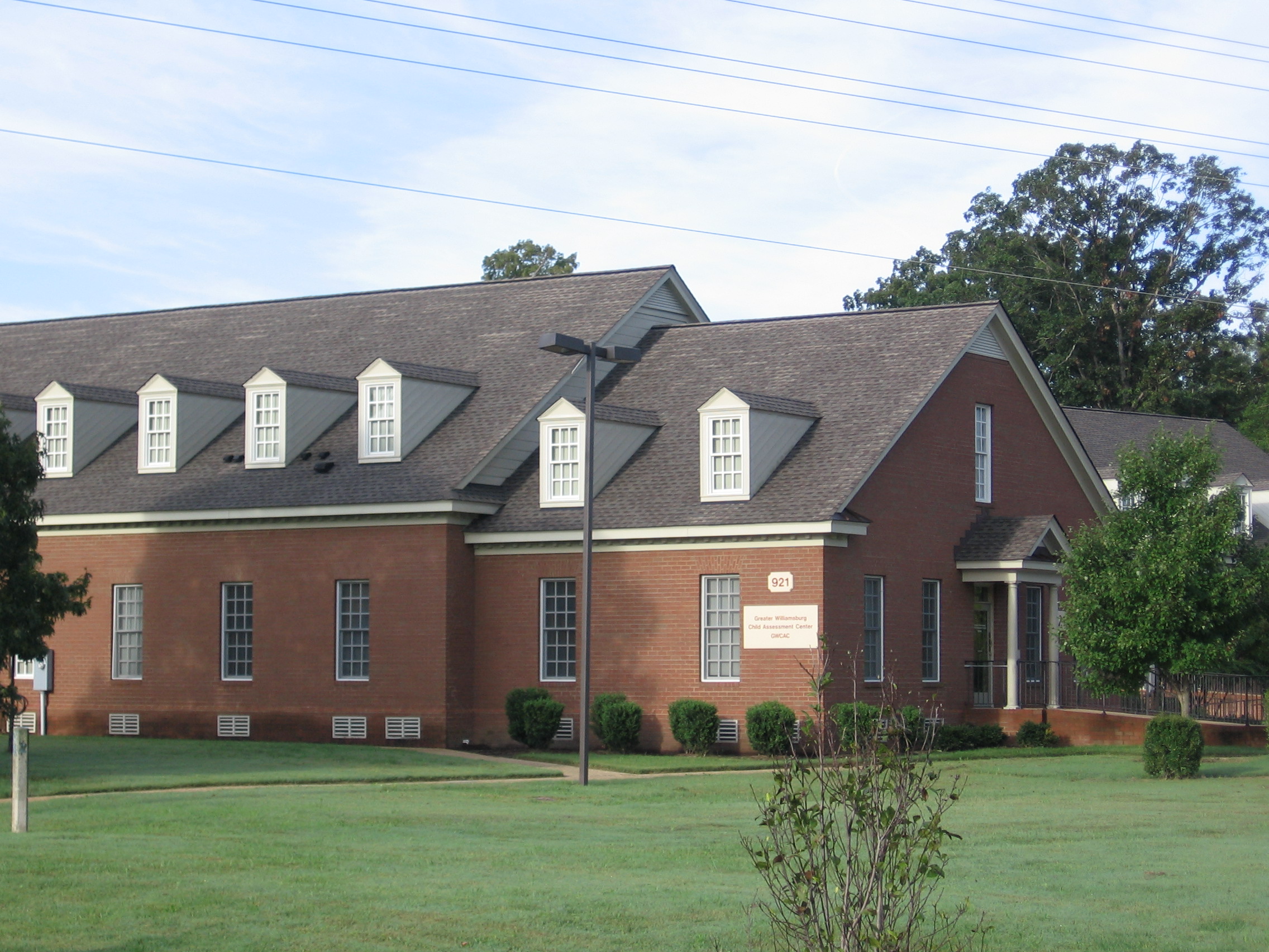 Greater Williamsburg Child Assessment Center red brick building