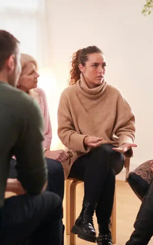 Supportive group counseling regarding substance use disorder